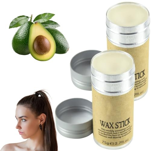 Barra de Cera para el Cabello,2 piezas Cera para el Pelo,Barra de Cera Cabello,Barra de Acabado del Cabello,Hair Wax Stick,Cera para Modelar el Cabello,Cera para Modelar el Cabello