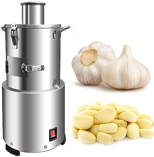 Qiang Máquina Peladora De Ajos Eléctrica,20kg/H Pela Ajos Automática 200w Pelador De Ajos Entero Comercial,Separador Pelador De Ajos De Acero Inoxidable
