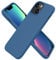 aaaioe Silicone Case Designed for iPhone 13 Mini Case, Ultra Slim Shockproof Protective Liquid Silicone Phone Case with Soft Anti-Scratch Microfiber Lining, 5.4 inch,blue