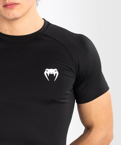 Venum, Contender Kurzarm Rashguard, Herren, L, Schwarz/Weiß