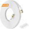 Nowunke Cat 8 Cable Ethernet 15m, Blindé Cable RJ45 Haut Débit Fibre 15m 40Gbps 2000MHz, Blanc Gigabit Plat Câble Réseau LAN Cable Internet pour Routeur, Modem, Switch, Xbox, PS5/4