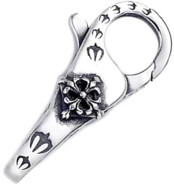 My-Bead Kettenverschluss Fleur de Lys 925 Sterling Silber Doppelkarabiner Schmuckverschluss Armbänder Halsketten DIY