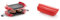 Lékué Microwave Grill, Red microondas, Acero, rojo y negro, Standard 25.2 x 14.8 cm & Estuche de vapor, color rojo, 1-2 personas (650 ml)