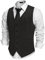COOFANDY Weste Herren Trachtenweste Regular Fit Elegant Business Herrenweste Formale Klassische Männer Anzugweste Schwarz XL