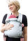 SCHMUSEWOLKE Musselin Babytrage Aurora - Babytrage aus weichem Musselin - ab Geburt bzw. ab 2,5 kg bis 12 kg - leicht und bequem - Bio-Baumwolle - Breeze
