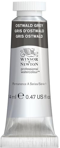 Winsor & Newton 0105428 Professional Watercolour - Ostwald-grau, 14ml Tube - Aquarellfarbe, lebendige Farben in Künstlerqualität, hohe Farbbrillanz & Leuchtkraft, lichtecht