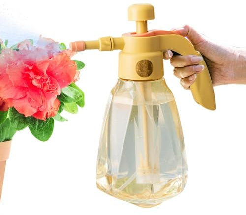 Pulverizador de presión de bomba, Pulverizador de agua a presión con bomba manual, Botella rociadora de agua a presión para césped y jardín con boquilla ajustable para plantas y otras soluciones de li