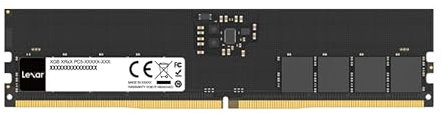 Lexar UDIMM 8 GB DDR5 RAM 5600 MHz, 288-Pin DDR5 UDIMM Computer RAM, Hochleistungs UDIMM Arbeitsspeicher für PC-Speicher, 1,1 V, CL46-45-45-90 (LD5U08G56C46ST-BGS)