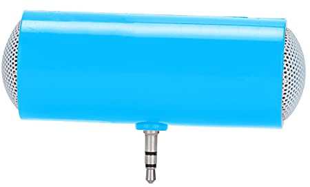 Zisemeil 3.5mm Jack Stereo Mini Speaker Portable Wireless Plug-in Speaker for Phones and Tablets (Blue)