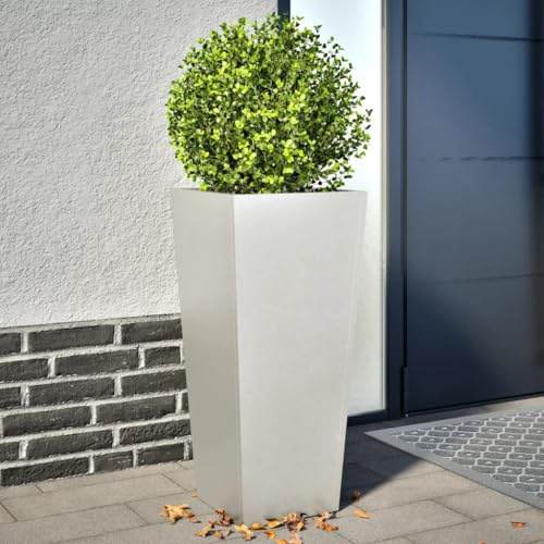 LAPOOH Pflanzkübel 2 STK. 35x35x75 cm Edelstahl, Blumentopf Gross, Blumenkasten Balkon, übertopf, Pflanzkasten, Flowerpot, Kräuterbeet Für Die Küche, Vertikalbeet - 851089