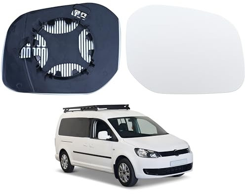 Hebstw Spiegelglas Ersatz Für VW Für Caddy 2015 2016 2017 2018 2019 2020 Auto Weitwinkel Beheizte Seite Spiegel Glas Außenspiegel Glas(Rechts)