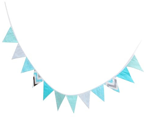 Alipis 1Stk Wanddekorationsbanner wimpelkette einschulung reminiscence wand polsterung dekoration party banners Outdoor- hochzeitsdeko Parteiwimpel Flaggenbanner Blue