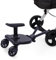 ERnonde Universal Buggy Board, Kinderwagenplatte mit Sitzen, bis 25KG Buggyboard mit Sitz, Kiddy Board Trittbrett Stehbrett, für Kinder von 3 bis 7 Jahren, Schwarz