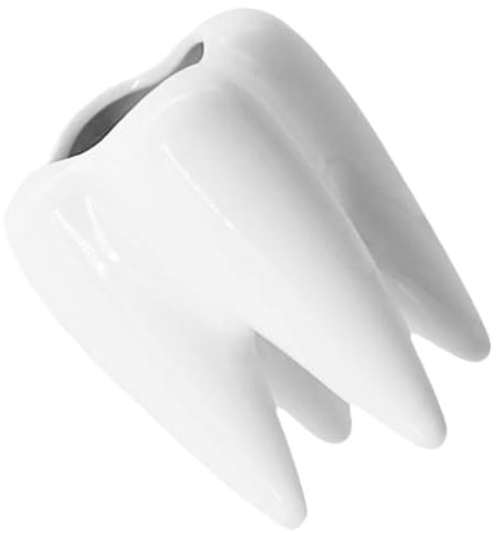 Cabilock Halloween Decor Keramik Zahn Form Tableau Kerze Zahn Teelichthalter Für Party