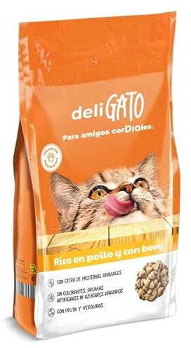 Deligato Dia Alimento para Gatos con Pollo y Buey, 1.5kg