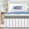 Matratze 90x200 cm 25cm Höhe Taschenfederkernmatratze orthopädische 7-Zonen Federkernmatratze 90x200, mattress h3 mittelfest mit Spannbettlaken, Öko-Tex Zertifiziert, Matratzen kindermatratze