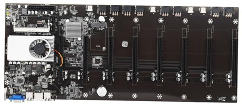 jojofuny Placa Base para Minería 8 Ranuras Pcie, Integración de CPU y Ddr3, Diseño Estable y Alta Fiabilidad para Máquinas Mineras Profesionales