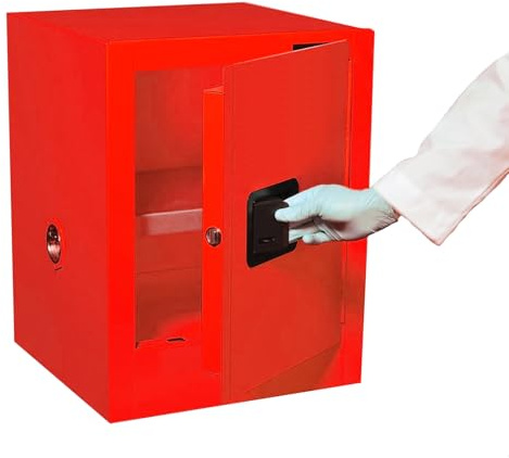 Aufbewahrungsschrank für brennbare Flüssigkeiten, manuelles Schließen, Brandschutz für den gewerblichen und privaten Gebrauch