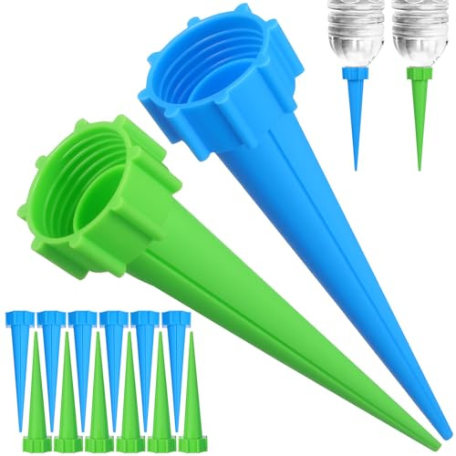 MOBUTOFU Dispositivi Beccuccio per Irrigazione a Goccia per Irrigazione delle Piante Automatici 16 Pezzi in Plastica per Annaffiare Piante Durante Le Vacanze Estive in Casa