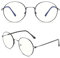 GQUEEN Runde Blaulichtfilter Brille Damen Herren Blaufilter Blaulicht Computer PC Gaming Brille UV400 Schutz,GQ40