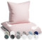 Sleepwise Bettwäsche (135x200) 2teilig, ÖKO-Tex, Kuschelig, Mikrofaser Bettwäsche, Atmungsaktiv Faltenfrei Pflegeleicht Hypoallergen Ganzjahres Bettbezug-Set mit 80x80 Kissenbezug (Grau/Rosa)