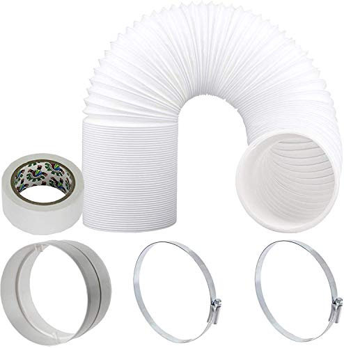 SPARES2GO Air Con Flexible Hose Pipe Vent AC Extension Kit for Portable Air Conditioners (6m x 5 / 125mm)