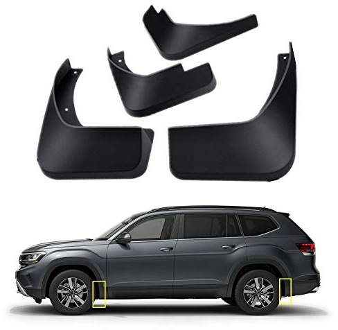 TOPGRIL Auto-Schutzblech, Kotflügel, Auto-Schmutzfänger, Spritzschutz-Set, passend für 2018 2019 Volkswagen VW Atlas (4 Stück)