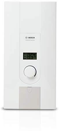 Bosch Thermotechnik elektronischer Durchlauferhitzer Tronic Advanced AquaStop, 18/21 kw, Übertischgerät, druckfest mit AquaStop Technologie und LC-Display, Weiß-grau