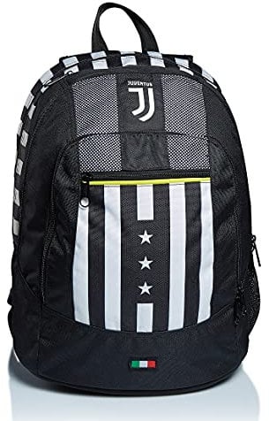 Seven Zaino Advanced Juventus, Tasca Porta Borraccia, Zaino Scuola e Tempo Libero, Bambini e ragazzi, Bianco e Nero