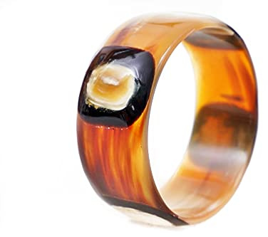 Mahafaly Horn Armreifen Auge 30 mm = Code D