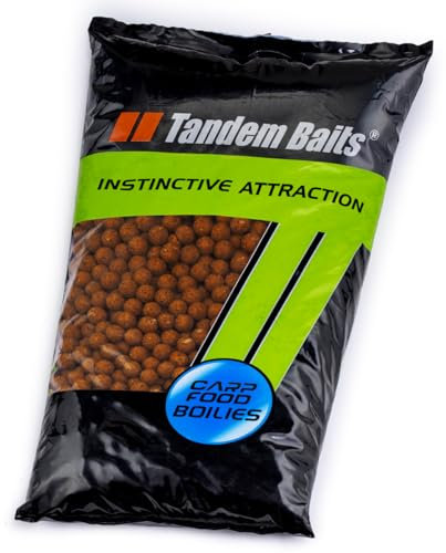Tandem Baits Carp Food Boilies Reiner Krill, Leckere Boilies für Karpfen Angeln ohne Mühe, Köder zum Große-Fische-Angeln, Karpfenzubehör für Profis & Hobby-Angler, Angelfutter 18 mm 10 kg