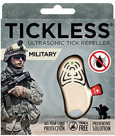Tickless Military Ultraschall Zeckenabwehr für jedes Alter – Beige