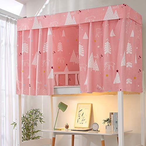 SIQITECHNO 3 Stück Etagenbett-Vorhänge oben/unten, für Wohnheim, Verdunkelung, Sichtschutz, Bett, Stoff, Vorhang, Schattierung, atmungsaktiv, staubdicht, Hochbett, Einzelbett