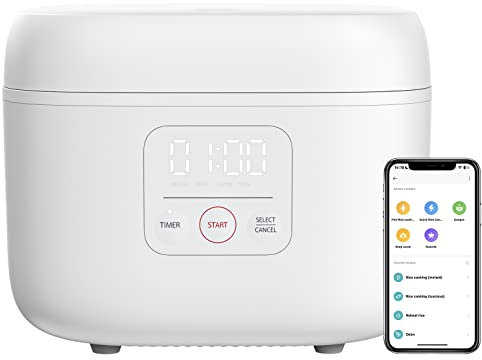 joyami Arrocera inteligente 4L 8 tazas antiadherente olla 12 cuencos para 3-8 personas mantener caliente modo preseleccionado