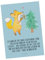 Mr. & Mrs. Panda Postkarte Fuchs Weihnachtsbaum - Geschenk, Weihnachtszeit, Weihnachtsmann, Einladung Geburtstag, Weihnachtsdekoration,