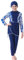 Kinder Mädchen Muslimischen Badeanzug Full Cover Badebekleidung Burkini Modest Islamischen Ganzkörper Hijab Langarm Top Hose Set Wassersport Surfen Outfit Bademode Schwimmanzug Dunkelblau 6-7 Jahre