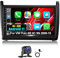 CAMECHO 9 Zoll 1+32G Android 13 Autoradio für VW Polo 2010-2016, Wireless Carplay/Android Auto Antoradio mit Navi WiFi Hi-Fi Bluetooth FM/RDS Dual USB + AHD Rückfahrkamera & Mic