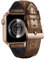 BINLUN Kompatibel mit Apple Watch Armband 49mm 46mm 45mm 44mm 42mm Alligator Leder Silikon Lederarmband Kompatibel mit iWatch Ultra SE SE2 Series 10 9 8 7 6 5 4 3 2 1 Herren Damen(Hell Braun-Roségold)