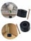 2 Door Stops Rubber Door Stoppers Easy to Install Door Handle Stopper Protect Walls Glass and Furniture from Damage Door Slam Stoppers Black 2 Door Stop Wedges