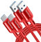 TechRise USB C Cable 2 Pack, USB Type C to USB A Charger Nylon Braided Fast Charge Cord for Samsung Galaxy S23 S22 S21 S20 S10, Google Pixel, Xperia, Android Mobile Phone (6.6 + 3.3ft)