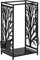 HOMCOM Estante para Leña Estantería de Almacenamiento para Chimenea 46x30x70 cm Soporte para Leña con 4 Herramientas para Interior y Exterior Negro