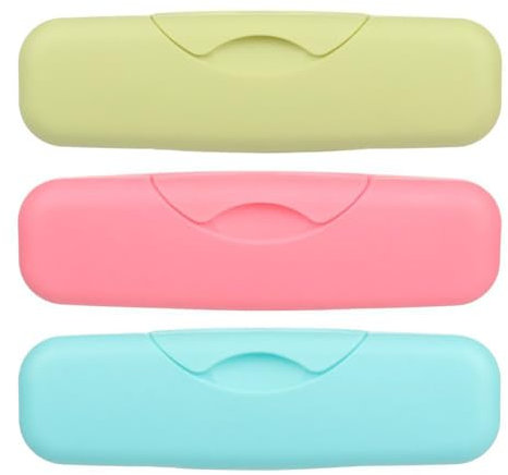 Tampon-Tasche aus Kunststoff, rechteckig, Tampon-Aufbewahrungstasche, Tampon-Organizer, tragbar, mehrfarbig, 3 Stück