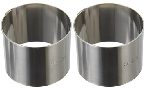 Ibili Clasica Dessertring rund, 6,0 cm Durchmesser, 4,5 cm Höhe, 1 Stück (Packung mit 2)