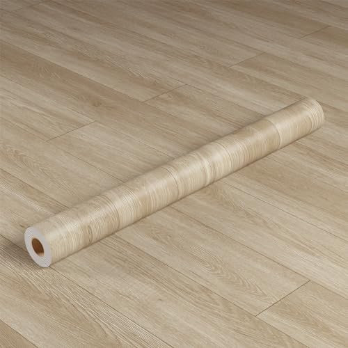Oxdigi Pavimento in PVC autoadesivo, 3 m², effetto legno, per porta d'ingresso, soggiorno, cucina, balcone, ripostiglio, pavimenti in vinile ritagliabili, 0,6 x 10 m, colore grigio talpa