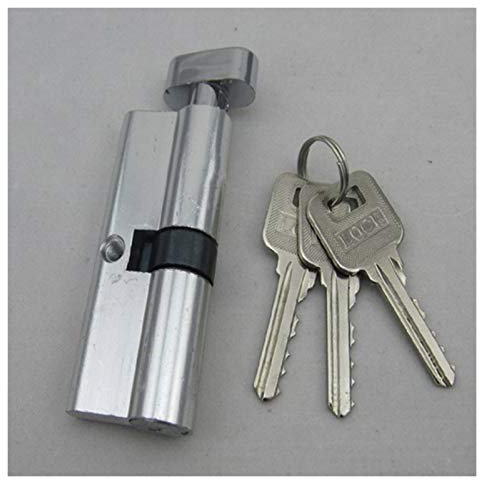 Serrure à cylindre Euro à tour de pouce, serrure à cylindre, barillet de porte à serrure torsadée, serrure à barillet de porte, bouton à molette, cylindre de serrure 2 pièces cylindre de porte sécurit