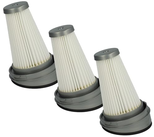 vhbw 3x Staubsaugerfilter kompatibel mit Sencor SVC 8618GD | SVC 8621TI, SVC 0625AT Staubsauger - HEPA Filter Allergiefilter