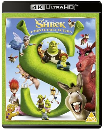 Shrek 1-4 [Blu-Ray 4K] (Keine deutsche Version)