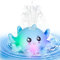 Juguetes de Baño,Pulpo Agua Piscina Juguetes Regalos Juguetes de baño iluminados para bebés Juguete de Agua pulverizada de inducción automática