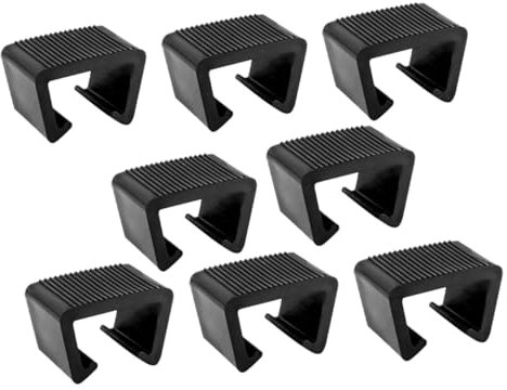VANZACK Gartenmöbelclips 8 Stück Abs Befestigungselemente Für Rattan Und Korbmöbel Terrassensofaklemmen Für Outdoor Sofas Und Stühle Windfeste Möbelverbinder