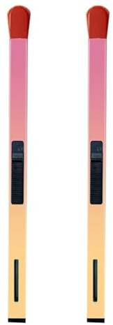 Confezione da 2 accendini a fiammifero a lunga portata, accendino a forma di fiammifero, accendino a butano ricaricabile, accendino antivento regolabile per candele, falò, cucina, campeggio, regalo di